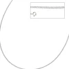 1,7mm Panzerkette Collier Halskette 925 Silber glänzend Damen, 38cm