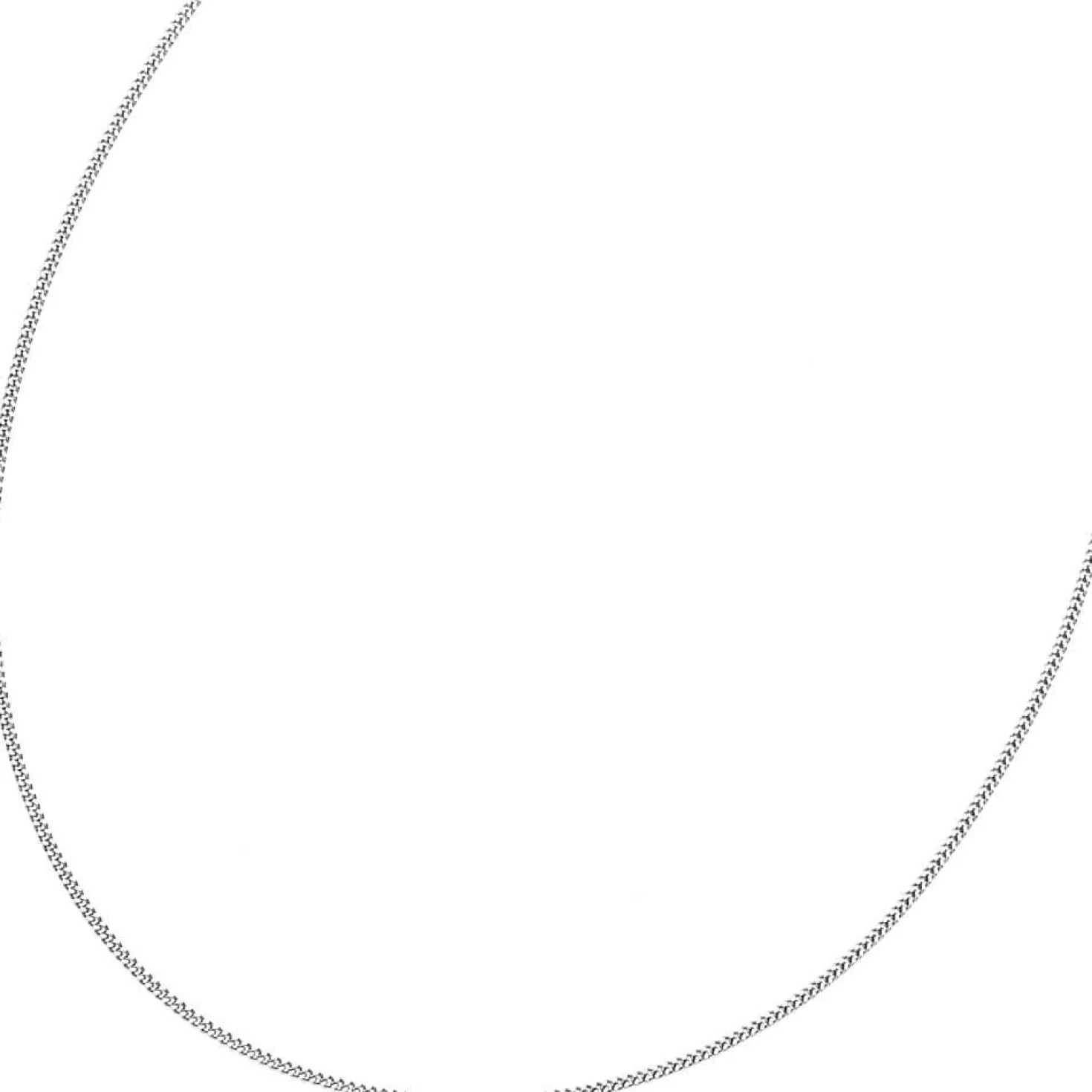 1,7mm Panzerkette Collier Halskette 925 Silber glänzend Damen, 36cm