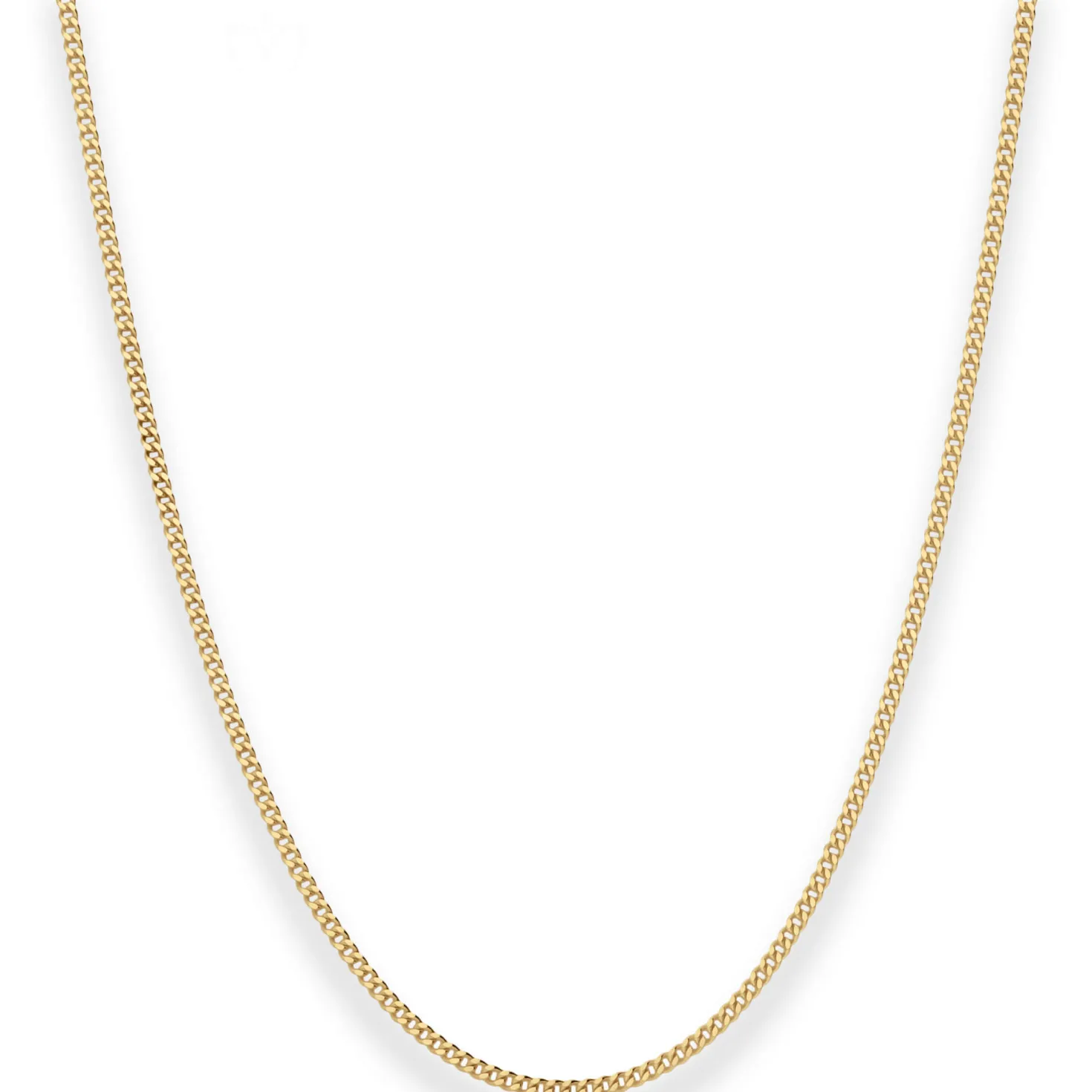 1,2mm Panzerkette Collier mit Zwischenöse Halskette aus 333 Gold Gelbgold 42cm