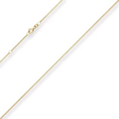 1,2mm Panzerkette Collier mit Zwischenöse Halskette aus 333 Gold Gelbgold 38cm