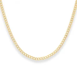 4,4mm Panzerkette Goldkette Collier Halskette aus 750 Gold Gelbgold 60cm
