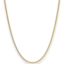 2,1mm Panzerkette Goldkette Collier Halskette aus 333 Gold Gelbgold 60cm