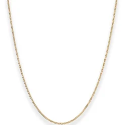 1,4mm Panzerkette Goldkette Collier Halskette aus 585 Gold Gelbgold 70cm