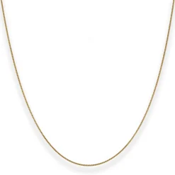 0,8mm Panzerkette Goldkette Collier Halskette aus 333 Gold Gelbgold 60cm
