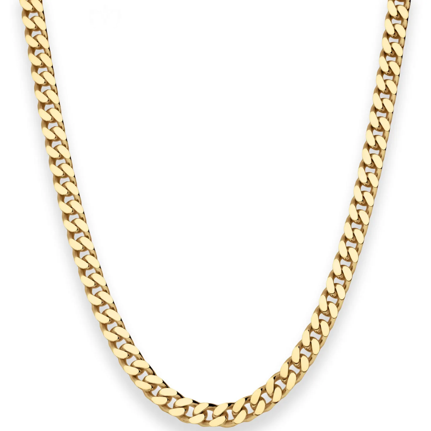 5,4mm Panzerkette Goldkette Collier Halskette aus 585 Gold Gelbgold 50cm