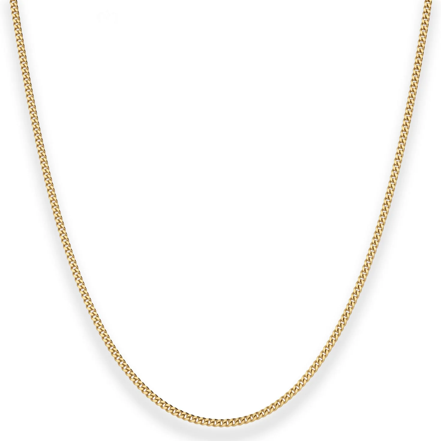 1,6mm Panzerkette Goldkette Collier Halskette aus 333 Gold Gelbgold 36cm