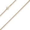 2,1mm Panzerkette Goldkette Collier Halskette aus 375 Gold Gelbgold 55cm