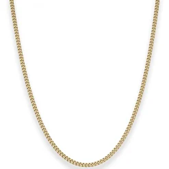 2,4mm Panzerkette Goldkette Collier Halskette aus 585 Gold Gelbgold 50cm