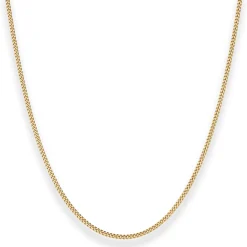 1,6mm Panzerkette Goldkette Collier Halskette aus 333 Gold Gelbgold 38cm