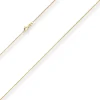 1,1mm Panzerkette Goldkette Collier Halskette aus 585 Gold Gelbgold 34cm