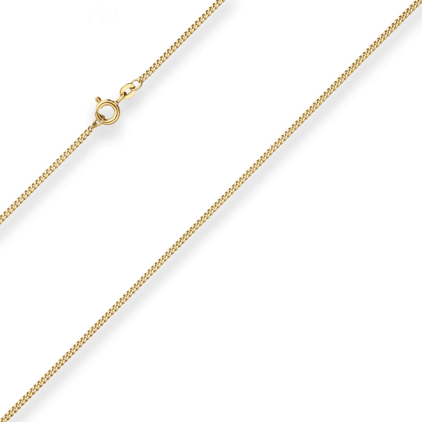 1,6mm Panzerkette Goldkette Collier Halskette aus 585 Gold Gelbgold 60cm
