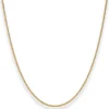 1,4mm Panzerkette Goldkette Collier Halskette aus 375 Gold Gelbgold 36cm
