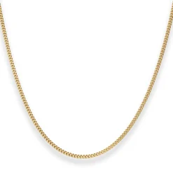 1,7mm Panzerkette Goldkette Collier Halskette aus 750 Gold Gelbgold 36cm