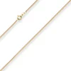 1,7mm Panzerkette Goldkette Collier Halskette aus 375 Gold Gelbgold 60cm