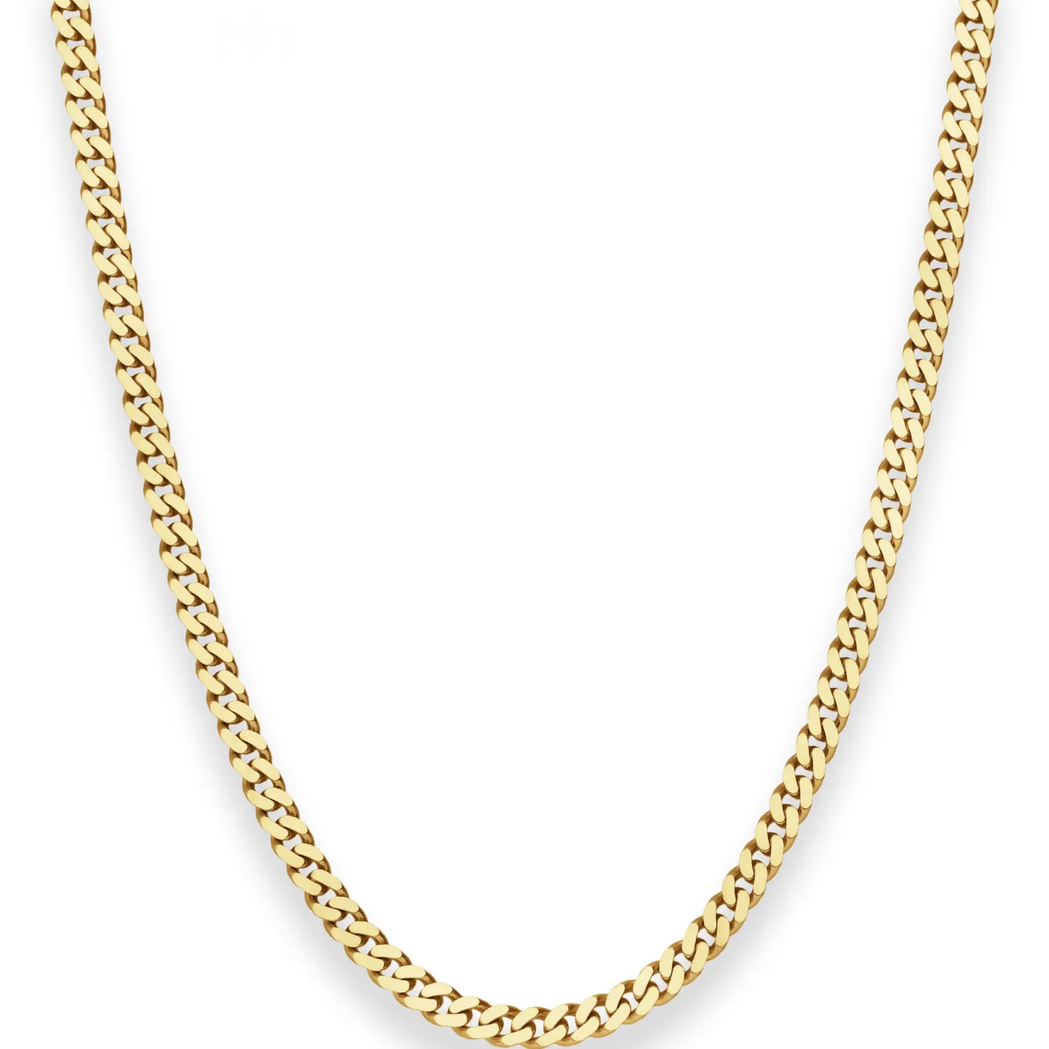 4,1mm Panzerkette Goldkette Collier Halskette aus 585 Gold Gelbgold 55cm