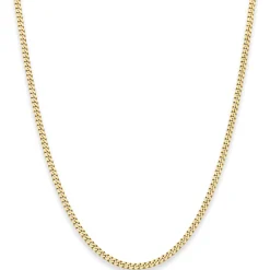 2,4mm Panzerkette Goldkette Collier Halskette aus 333 Gold Gelbgold 55cm