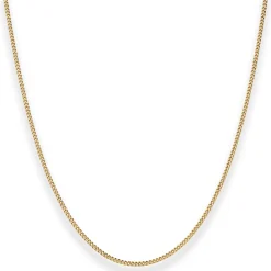 1,4mm Panzerkette Goldkette Collier Halskette aus 750 Gold Gelbgold 55cm