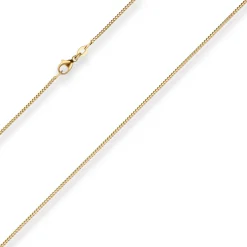1,4mm Panzerkette Goldkette Collier Halskette aus 750 Gold Gelbgold 36cm