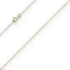 0,8mm Panzerkette Goldkette Collier Halskette aus 333 Gold Gelbgold 36cm