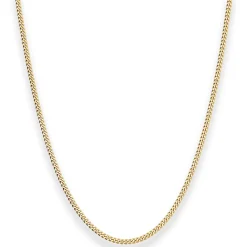 2,1mm Panzerkette Goldkette Collier Halskette aus 333 Gold Gelbgold 38cm