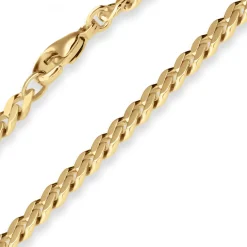 5,4mm Panzerkette Goldkette Collier Halskette aus 585 Gold Gelbgold 50cm