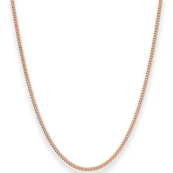 2,1mm Panzerkette Goldkette Collier Halskette aus 585 Gold Rotgold 50cm