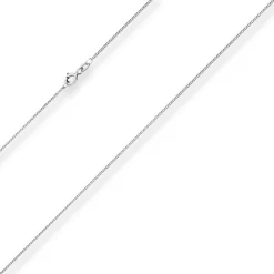 1,1mm Panzerkette Goldkette Collier Halskette aus 585 Gold Weißgold 40cm