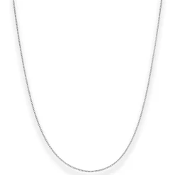 1,1mm Panzerkette Goldkette Collier Halskette aus 585 Gold Weißgold 55cm