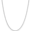 1,4mm Panzerkette Goldkette Collier Halskette aus 750 Gold Weißgold 42cm