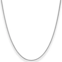 1,4mm Panzerkette Goldkette Collier Halskette aus 750 Gold Weißgold 38cm