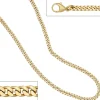 3,5mm Panzerkette Goldkette Kette, 333 Gold Gelbgold, Unisex, 50cm