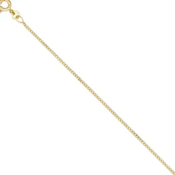 1,3mm Panzerkette Halskette Collier Goldkette 333 Gelbgold Gold 40cm