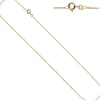 1,3mm Panzerkette Halskette Collier Goldkette 333 Gelbgold Gold 50cm