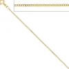 1,3mm Panzerkette Halskette Collier Goldkette 333 Gelbgold Gold 42cm