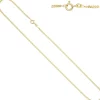 2,1mm Panzerkette Halskette Collier Goldkette 333 Gelbgold Gold 50cm