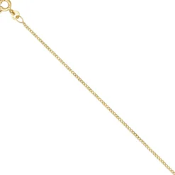 1,3mm Panzerkette Halskette Collier Goldkette 333 Gelbgold Gold 36cm
