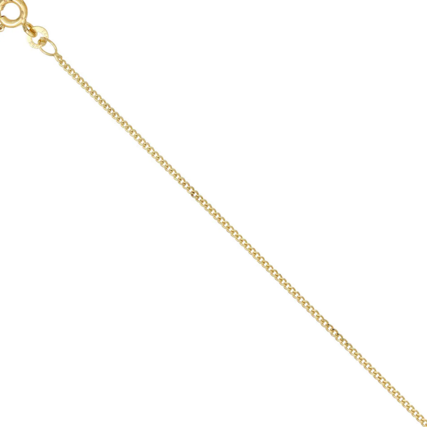 1,3mm Panzerkette Halskette Collier Goldkette 333 Gelbgold Gold 36cm