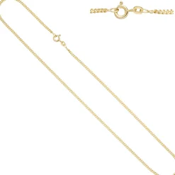 2,1mm Panzerkette Halskette Collier Goldkette 333 Gelbgold Gold 42cm