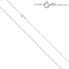 1,3mm Panzerkette Halskette Collier Goldkette 585 Gold Weißgold 36cm