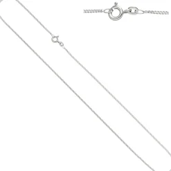 1,3mm Panzerkette Halskette Collier Goldkette 333 Gold Weißgold 42cm