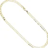 6,6mm Panzerkette Kette Collier aus 333 Gold Gelbgold 50cm Halskette Halsschmuck