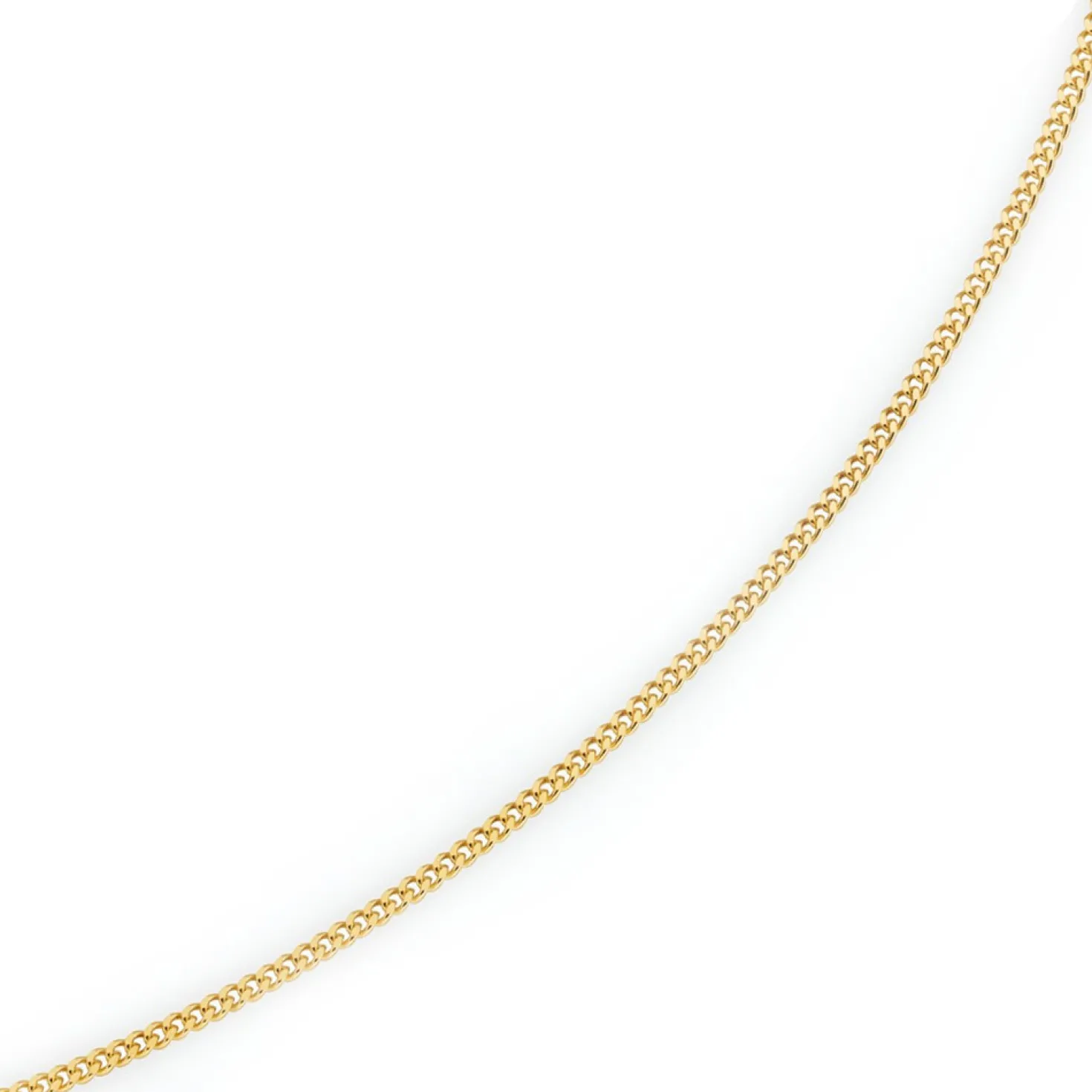 2mm Panzerkette Kette Collier aus 750 Gold Gelbgold, Goldkette, 38cm