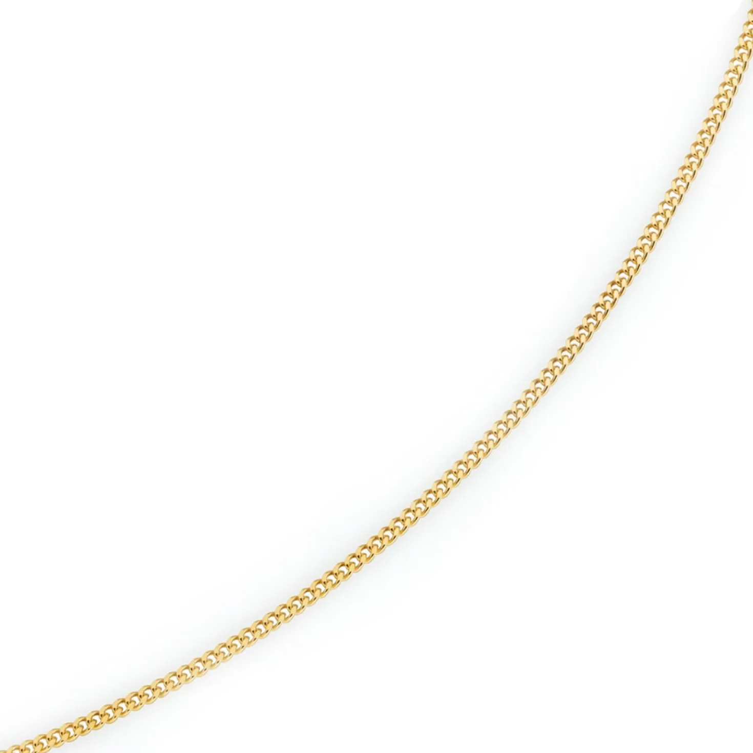 2mm Panzerkette Kette Collier aus 750 Gold Gelbgold, Goldkette, 40cm