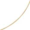 2mm Panzerkette Kette Collier aus 750 Gold Gelbgold, Goldkette, 50cm