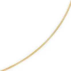 2mm Panzerkette Kette Collier aus 750 Gold Gelbgold, Goldkette, 50cm