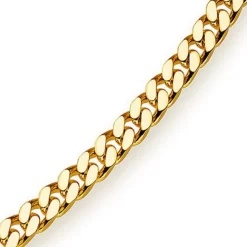 5mm Panzerkette Kette Collier aus 750 Gold Gelbgold Goldkette 70cm Herren