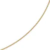 1,5mm Panzerkette Kette Collier aus 585 Gold Gelbgold, Goldkette, 38cm