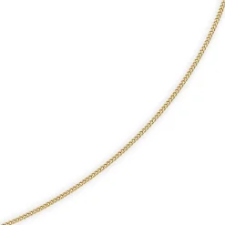1,5mm Panzerkette Kette Collier aus 585 Gold Gelbgold, Goldkette, 55cm