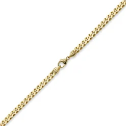 5mm Panzerkette Kette Collier aus 585 Gold Gelbgold, Goldkette, 55cm