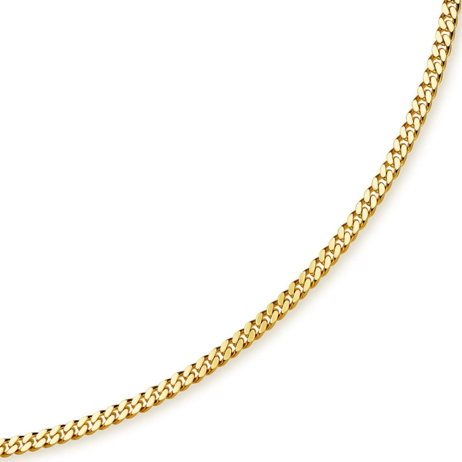 5mm Panzerkette Kette Collier aus 585 Gold Gelbgold, Goldkette, 55cm